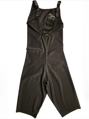 MARENA Recovery Black High-Back Bodysuit Mommy Makeover Faja Sz S Open Bust